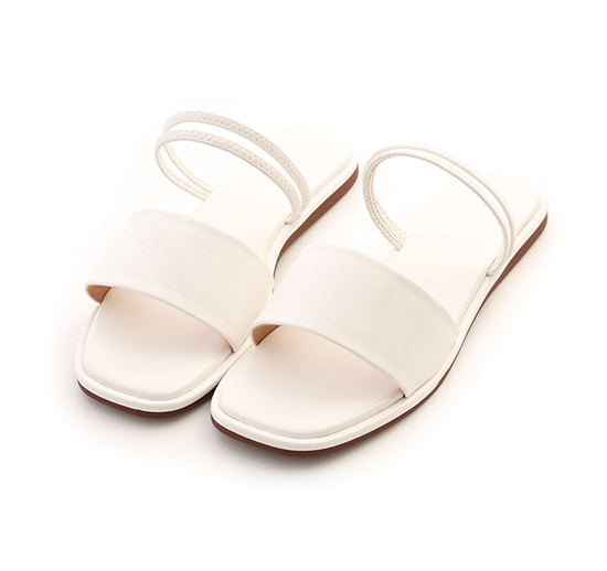 Two Way Wear Padded Sandals White