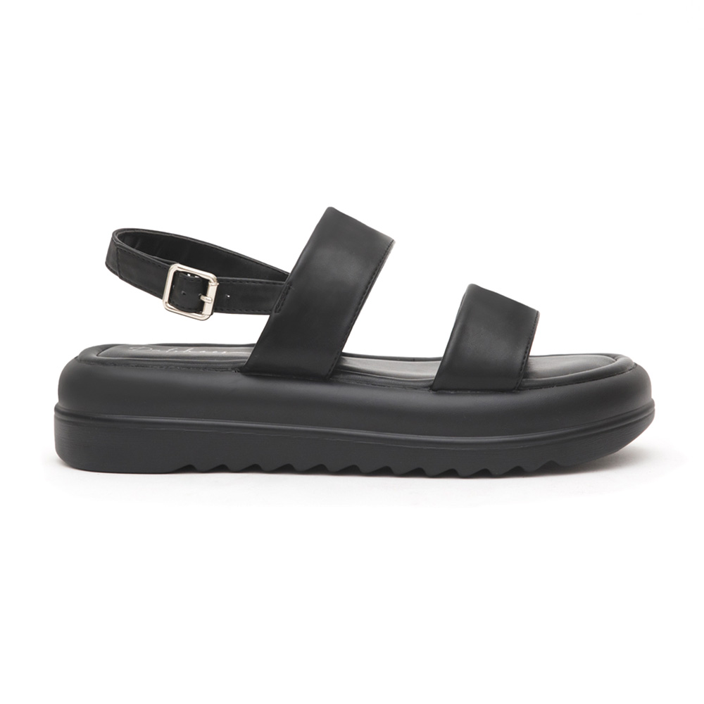 Lightweight One-Strap Sandals Black