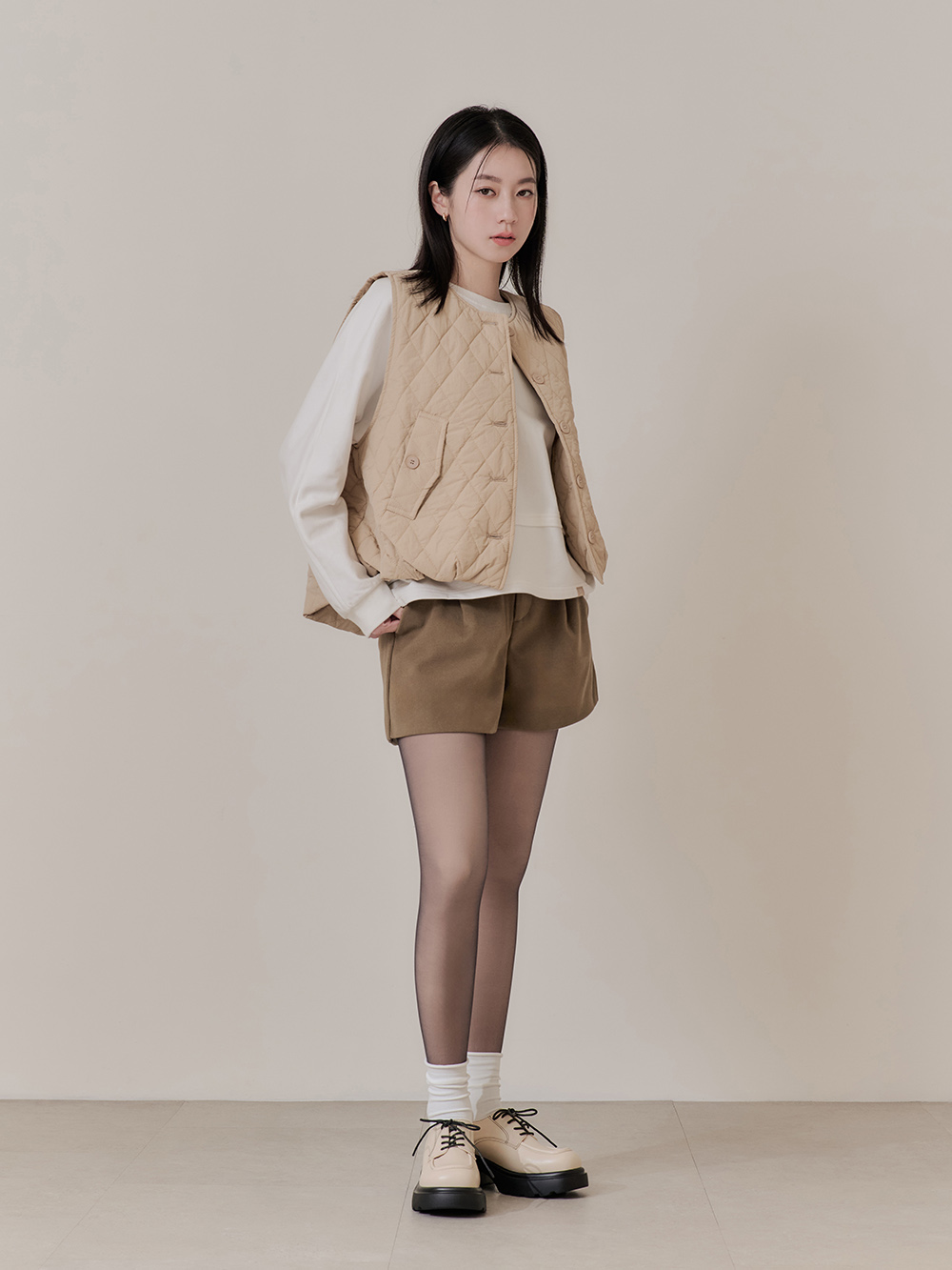 4D光腿神器黑透膚雙層絲襪 厚絨黑