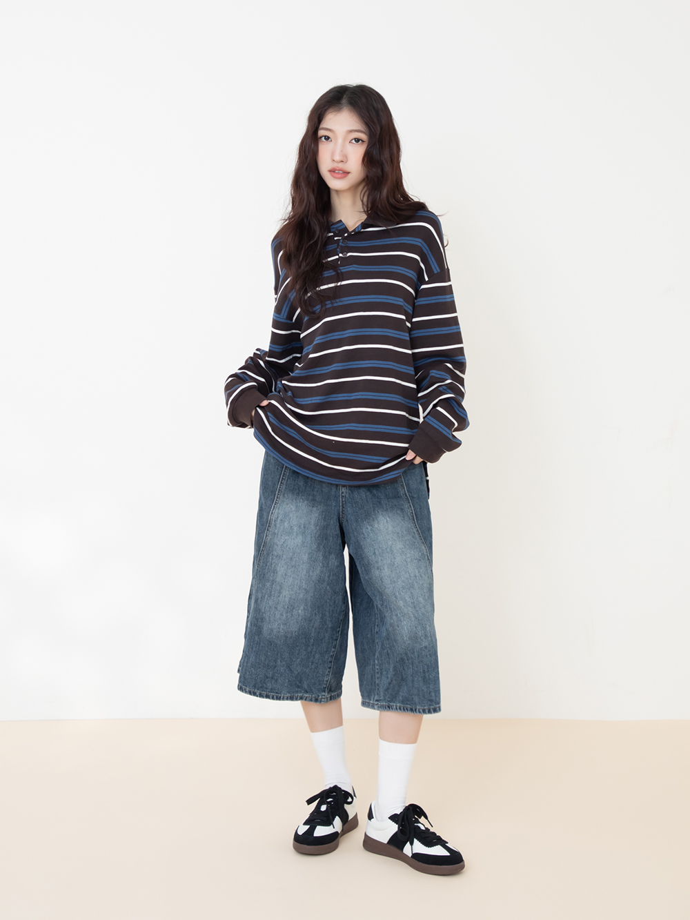 進化版2.0雙色鞋帶真皮德訓鞋 黑色