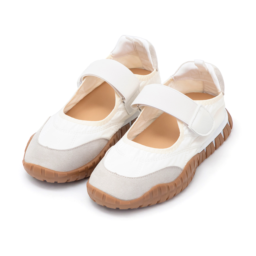 復古百搭軟Q底機能瑪莉珍鞋 百搭白