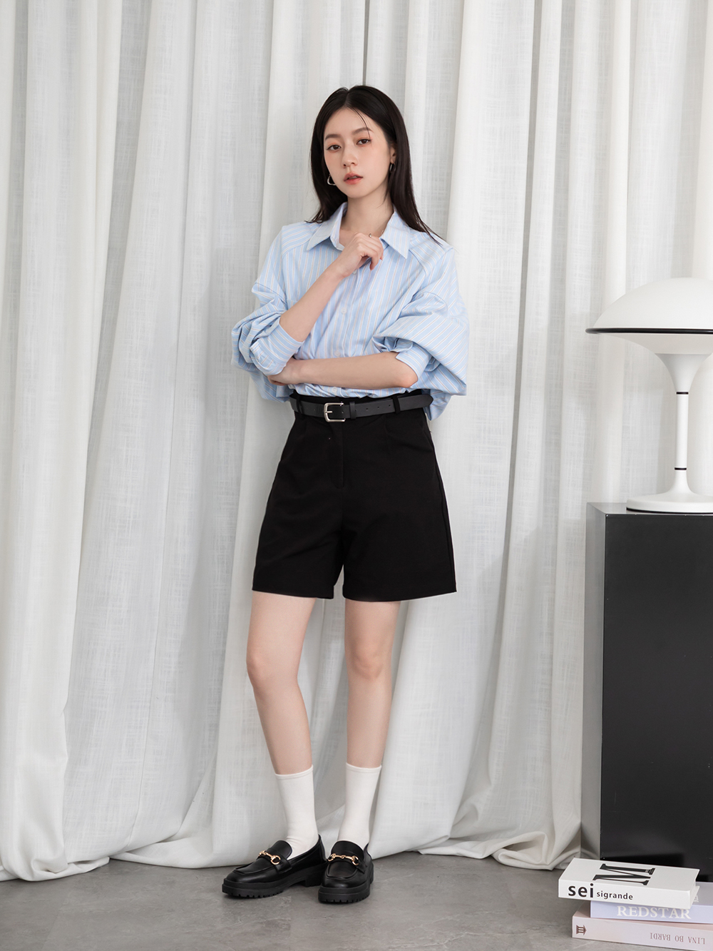 復刻經典.鬆糕底馬銜釦樂福鞋 時尚黑