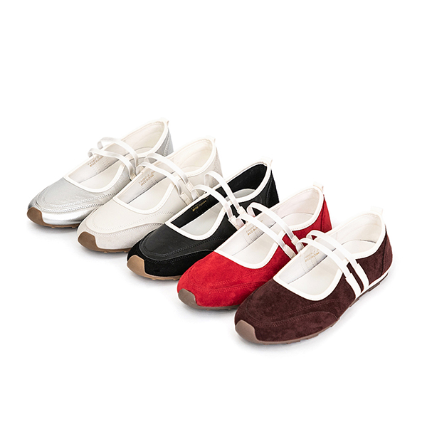 青春無敵雙帶機能芭蕾鞋 黑