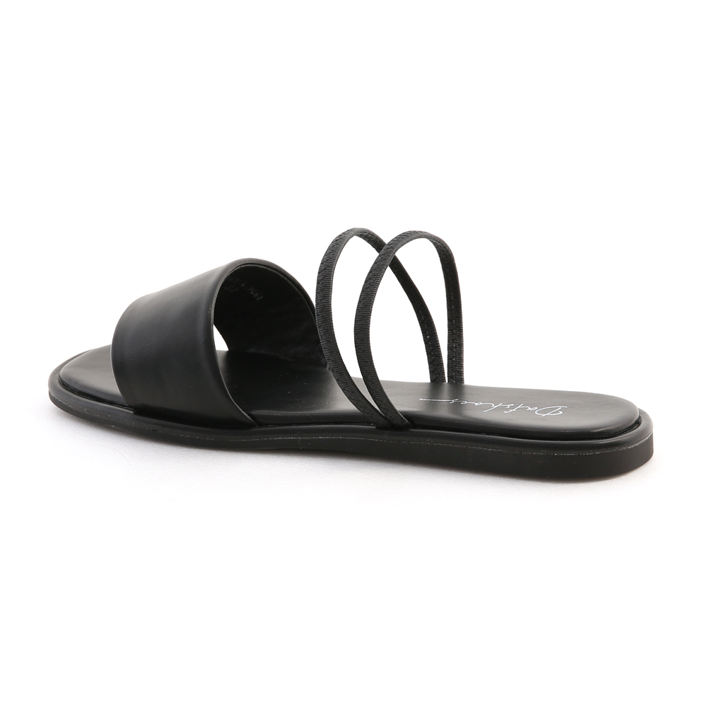 Two Way Wear Padded Sandals Black