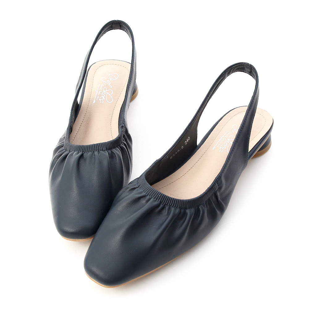 blue slingback flats