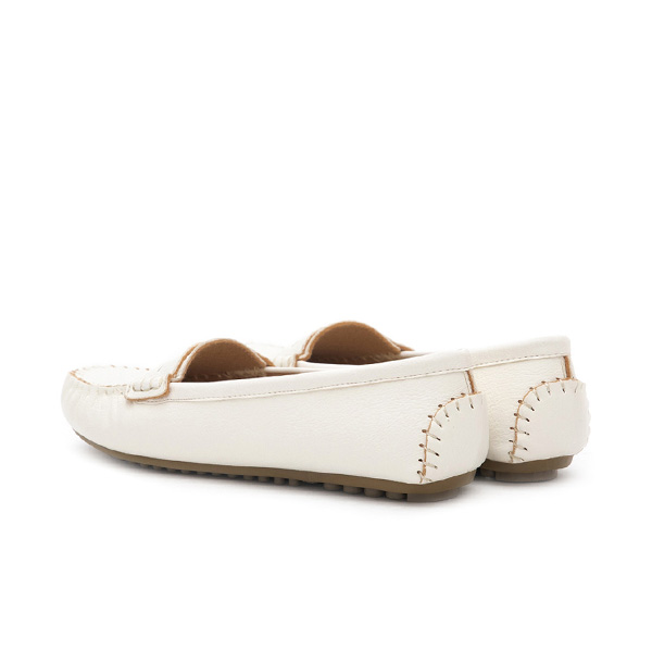 MIT Tassel Moccasin Loafers White