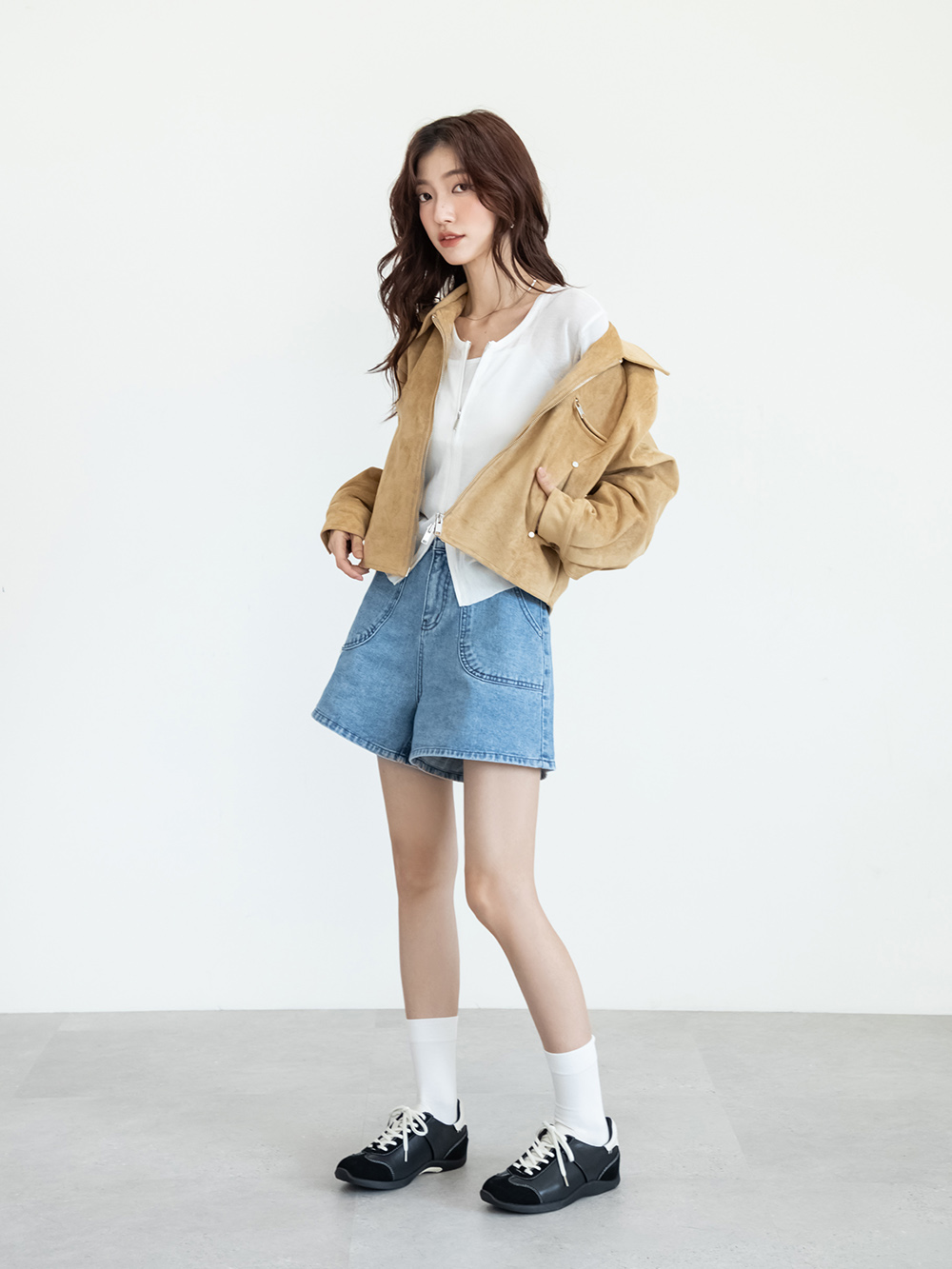 都市漫遊Q感軟墊德訓鞋 黑色