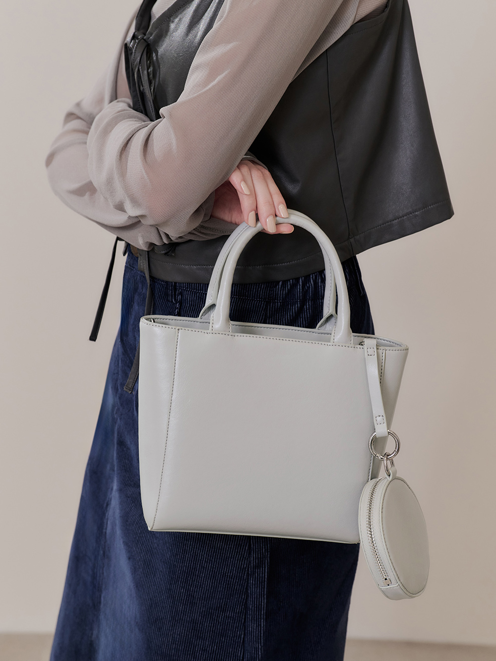 Pita寶藏女孩口袋包 灰