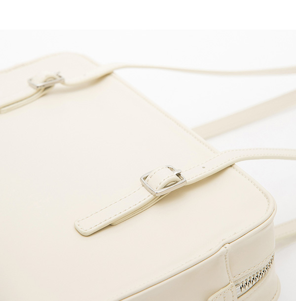 Shoulder Square Bag Beige