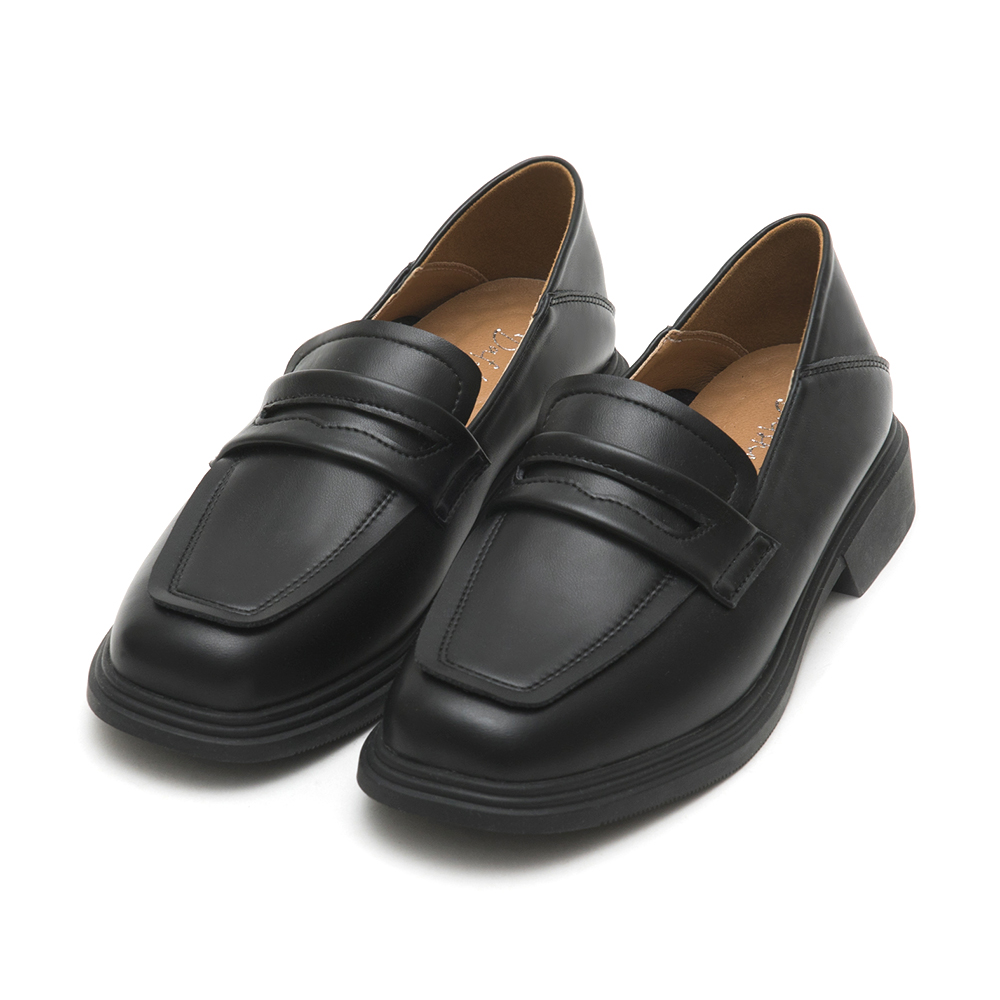 Comfy Soft Backless Loafers Black