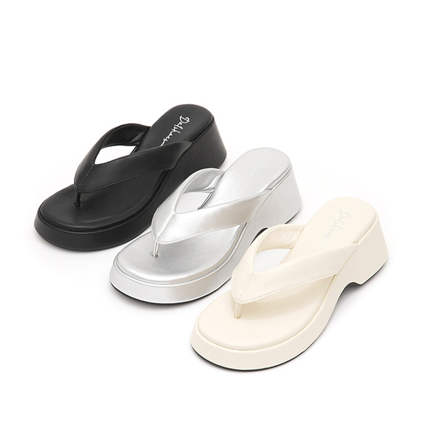 Thick Sole Flip-Flops Black