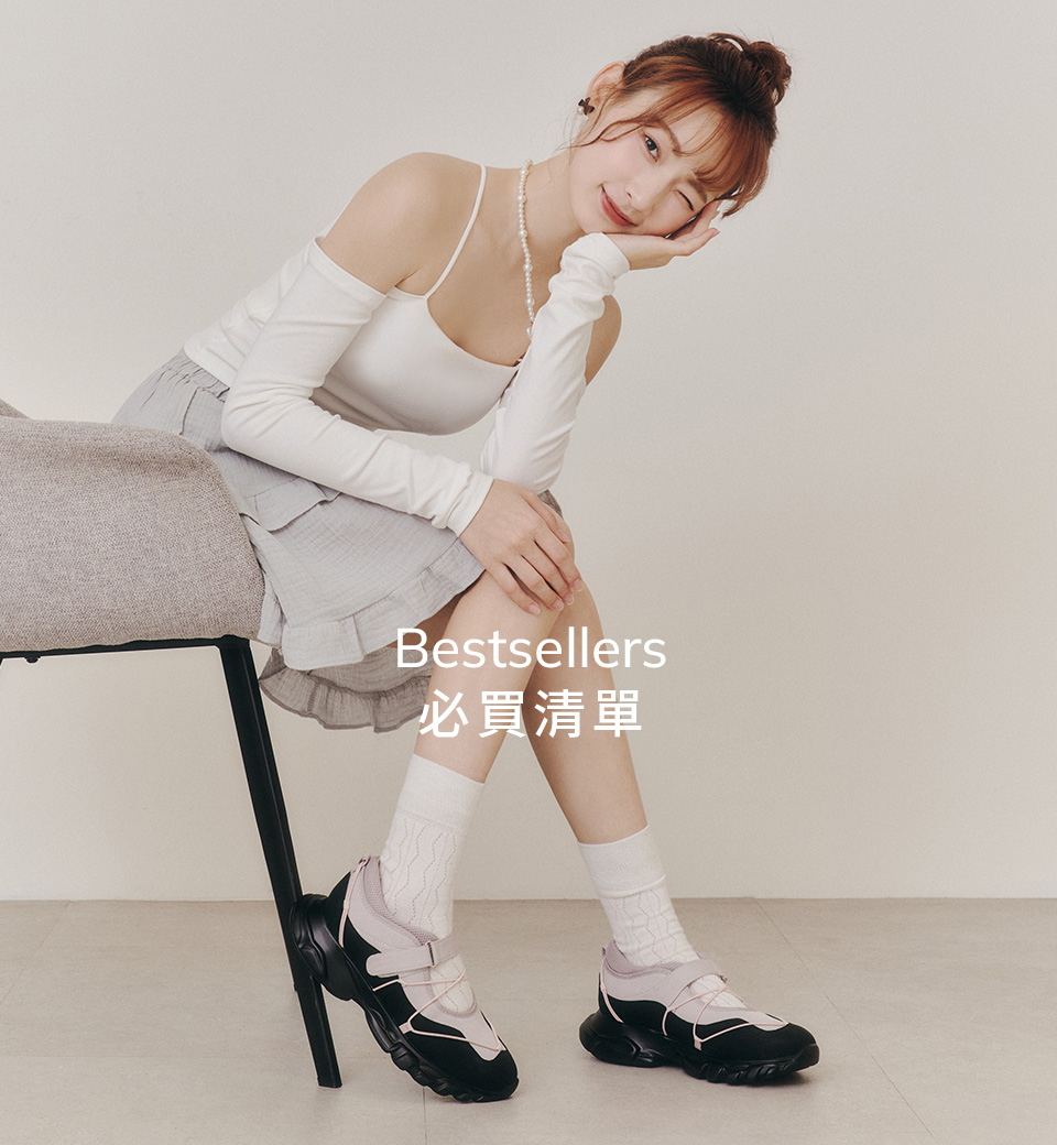 D+AF母親節全館49折｜春夏女鞋Bestsellers 必買清單 氣墊回彈輕量運動風芭蕾鞋穿搭