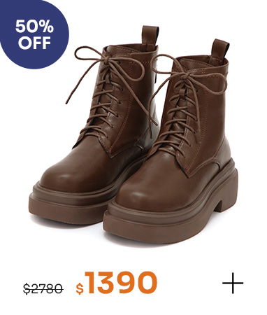 偶像學園輕量厚底綁帶短靴