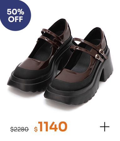 甜酷爆擊雙帶厚底瑪莉珍鞋