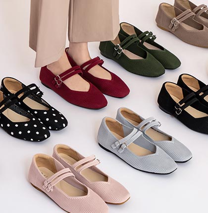 D+AF 3D 零感雲織鞋，門市熱銷 TOP 1 雙帶方頭瑪莉珍鞋大尺碼推薦，顯瘦拉長腿型，好走不費力的韓系時髦美腿平底鞋，BIG SIZE 大小尺碼女鞋。