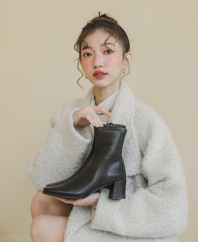 D+AF 熱銷女靴推薦，韓系俐落穿搭首選黑色中跟短靴，修飾腿型顯瘦好走，通勤與日常都百搭的冬季人氣女鞋 TOP PICKS