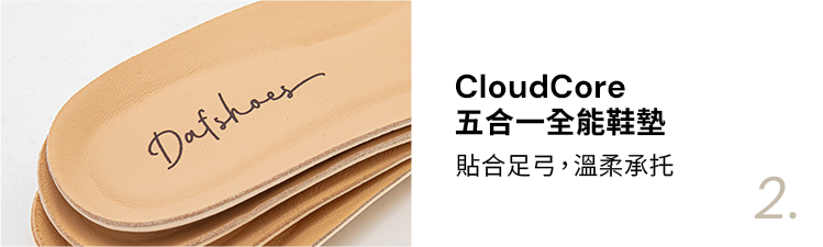 D+AF 全能氣墊高跟鞋 CloudCore 鞋墊特寫。搭載醫美級凝膠氣墊與太空緩震氣囊，打造「可以奔跑的高跟鞋」戒不掉的回彈力。針對久站通勤痛點，提供超彈力緩震與足部支撐，立即入手這雙零負擔的無痛高跟鞋！