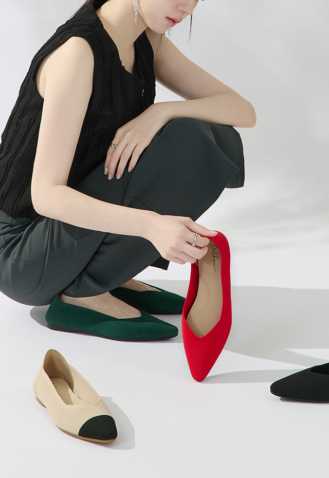 D+AF 3D雲織鞋質感穿搭，展現秋冬百搭風格，穿上D+AF，美得毫不費力！輕量透氣機能女鞋推薦