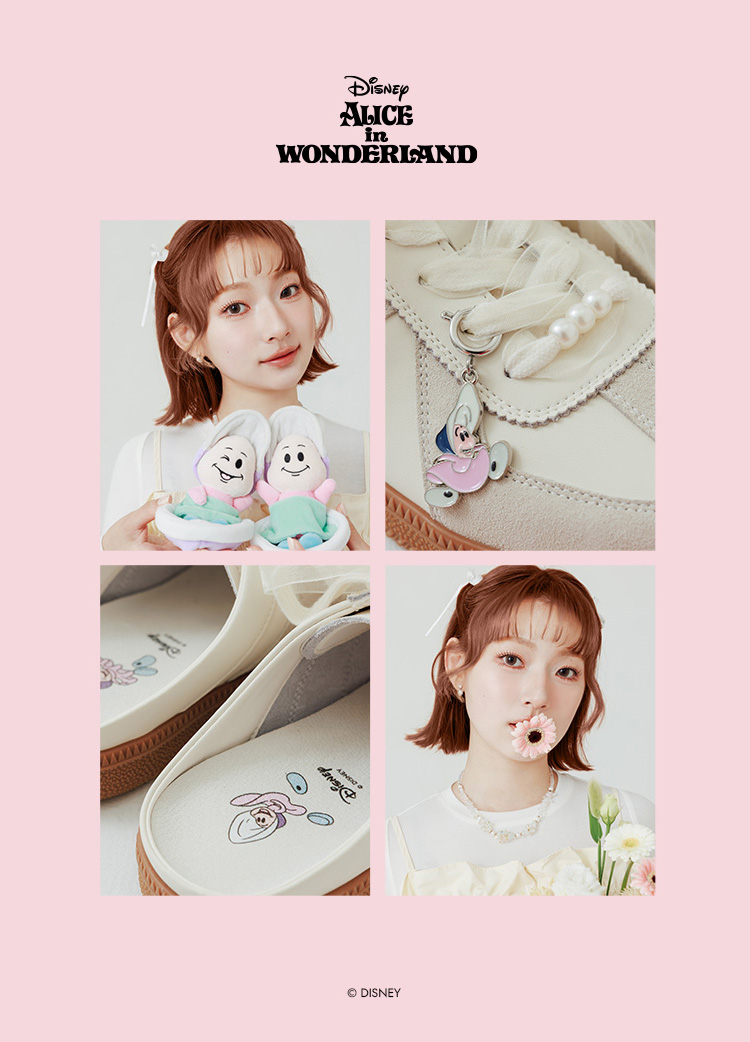 D+AF 官方網站：迪士尼授權系列牡蠣寶寶真皮德訓穆勒鞋。嚴選牛皮與麂皮交織層次，真皮柔軟透氣、柔軟不將就，打造好穿一直穿的舒適感。穿脫快速省時的懶人鞋設計，搭配療癒牡蠣寶寶吊飾與 34-44 齊全尺碼，開啟時髦又療癒的日常通勤步伐。