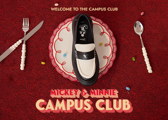 D+AF Mickey & Minnie Campus Club 登場｜米奇與米妮秋冬校園女鞋系列