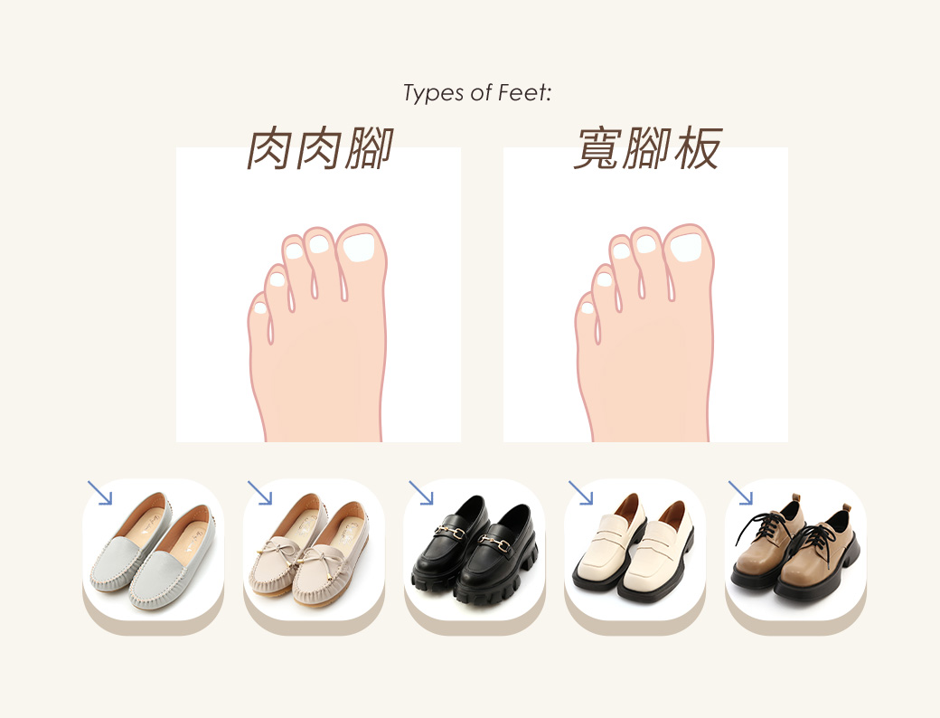 不同腳型的命定鞋款 肉肉腳 寬腳板鞋款推薦(女)