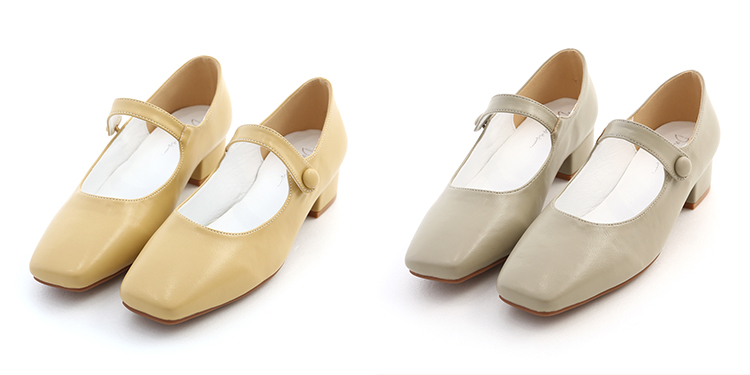 D+AF 甜美知性代表「瑪莉珍鞋」打造法式高級感 小圓釦方頭瑪莉珍鞋