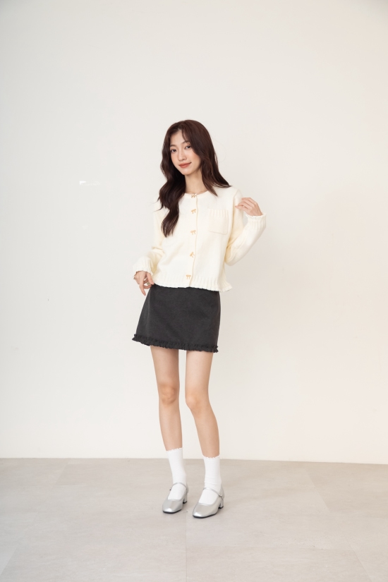 D+AF甜蜜蜜方頭氣質粗跟瑪莉珍鞋穿搭，柔霧金屬光澤低調有質感，適合聖誕與派對穿搭