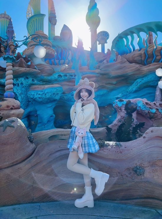 東京迪士尼穿搭穿搭推薦 小編穿搭推薦 美腿瘦瘦靴 短靴穿搭 D+AF 暗黑芭比．Plus級加厚鬆糕底綁帶短靴