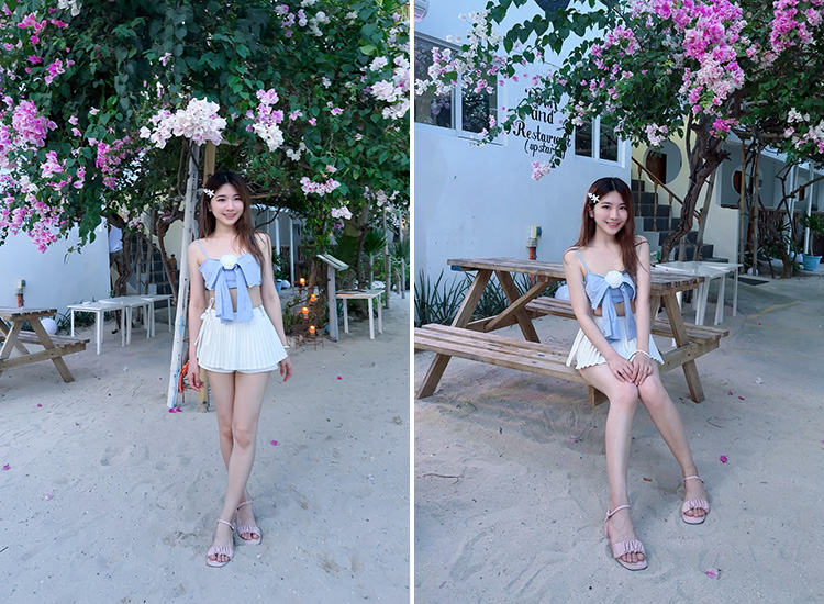 菲律賓宿霧穿搭推薦 小編穿搭推薦 涼鞋穿搭 D+AF 雲朵抓皺泡芙軟墊中跟涼鞋