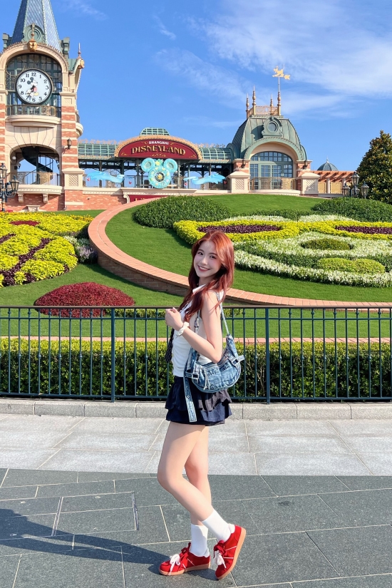 走春美鞋特輯 雙色鞋帶真皮復古德訓鞋 紅鞋Zoe編穿搭示範