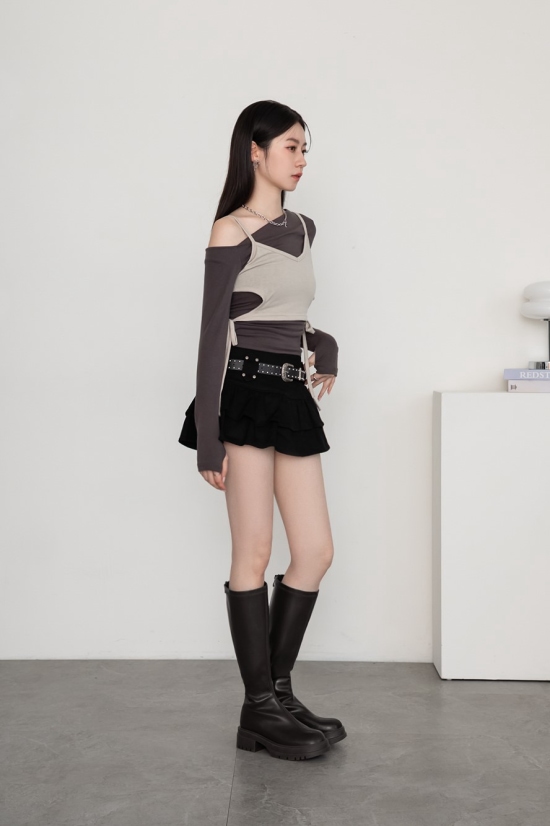 走春美鞋特輯【Lisa同款】韓團指標素面厚底瘦瘦長靴 美腿瘦瘦靴穿搭示範