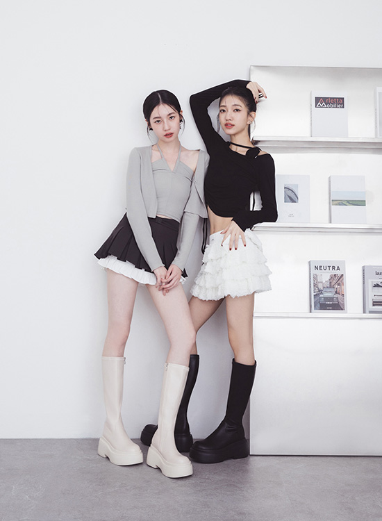 走春美鞋特輯時髦大長腿．Plus級加厚鬆糕底瘦瘦長靴 美腿瘦瘦靴穿搭示範