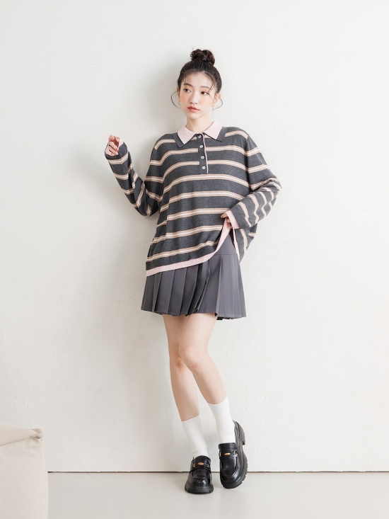 D+AF 2026春季新品真皮樂福鞋穿搭推薦 【真皮系列】復古小金豆輕量底樂福鞋