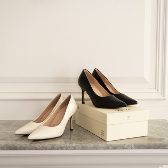 D+AF 2026春季新品氣墊真皮高跟鞋推薦 【真皮系列】8.5cm全能氣墊真皮高跟鞋