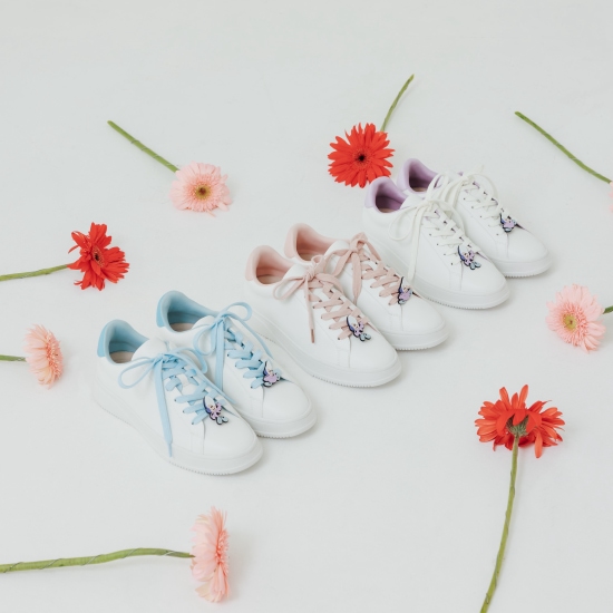D+AF 迪士尼系列：牡蠣寶寶雙色鞋帶小白鞋 小白鞋推薦