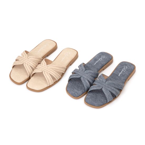 D+AF 2026夏日拖鞋推薦：慵懶假期立體車線平底拖鞋 平底拖鞋推薦