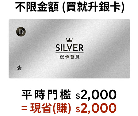 2026/1/5-2026/1/12 D+AF VIP 會員限時快升 不限金額買就升VIP!首購即升等