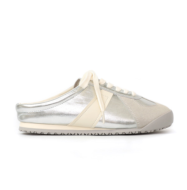 Easy Wear Casual Backless Sneakers Silver