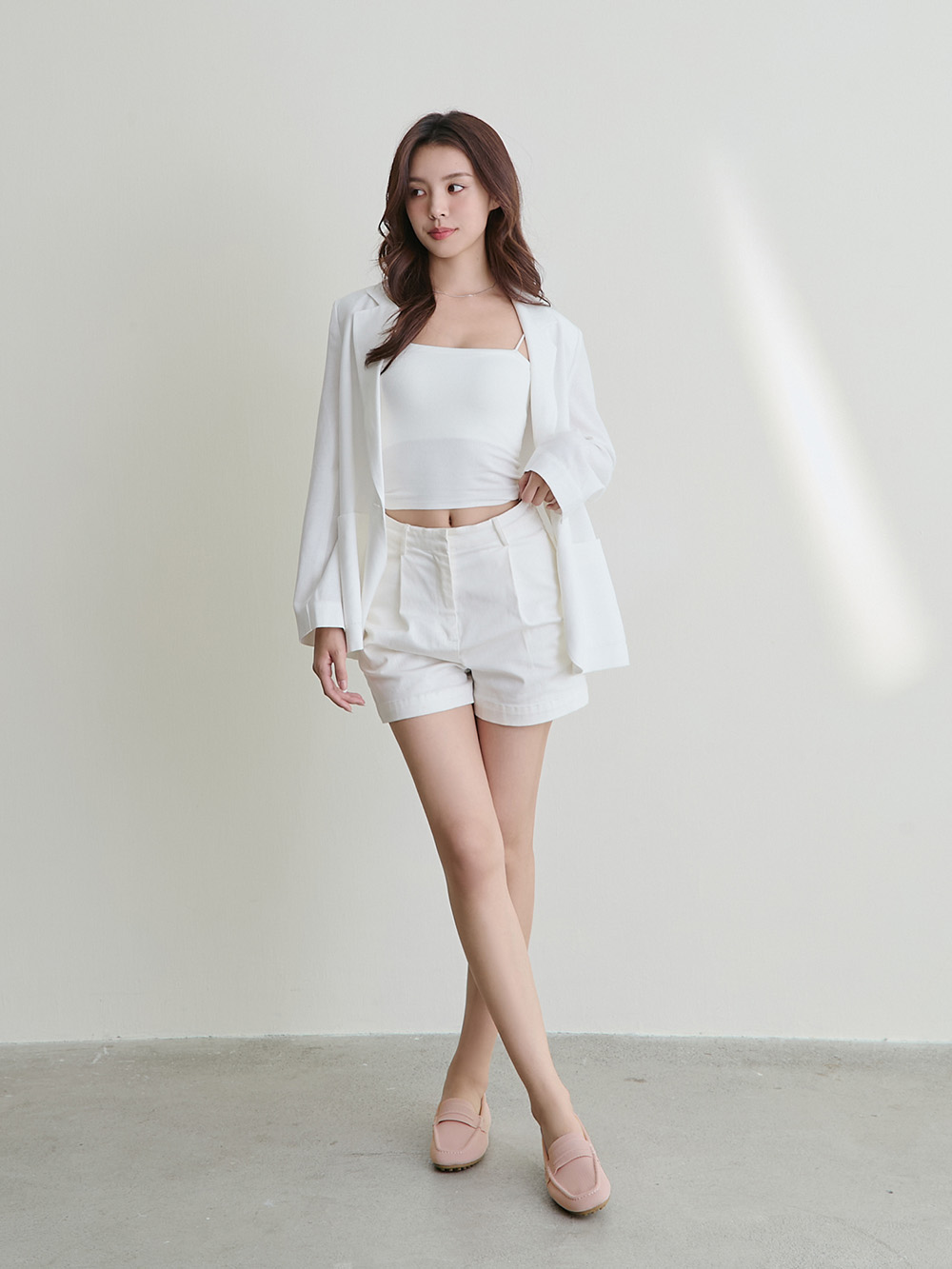 【3D零感雲織鞋】通勤款樂福豆豆鞋 裸膚粉