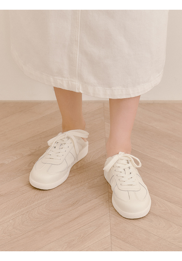 懶人福音軟Q彈德訓穆勒鞋 全白