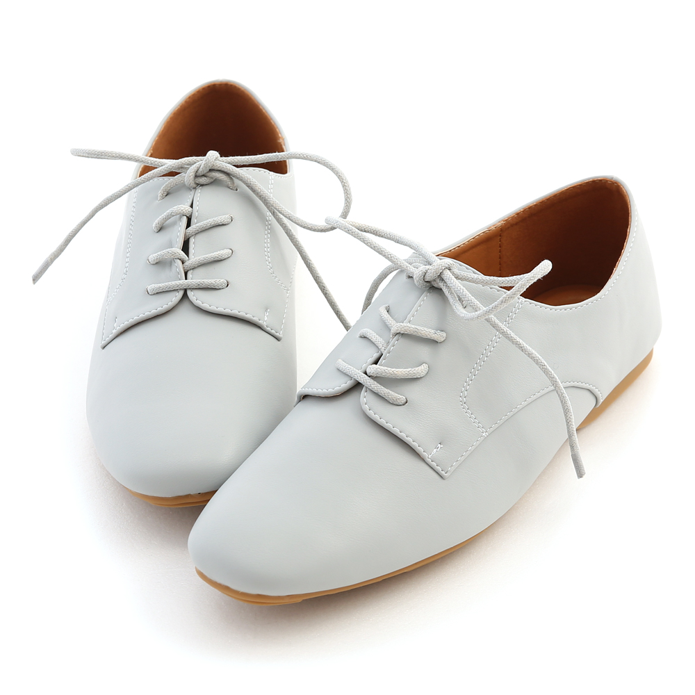 Soft Leather Oxfords Blue
