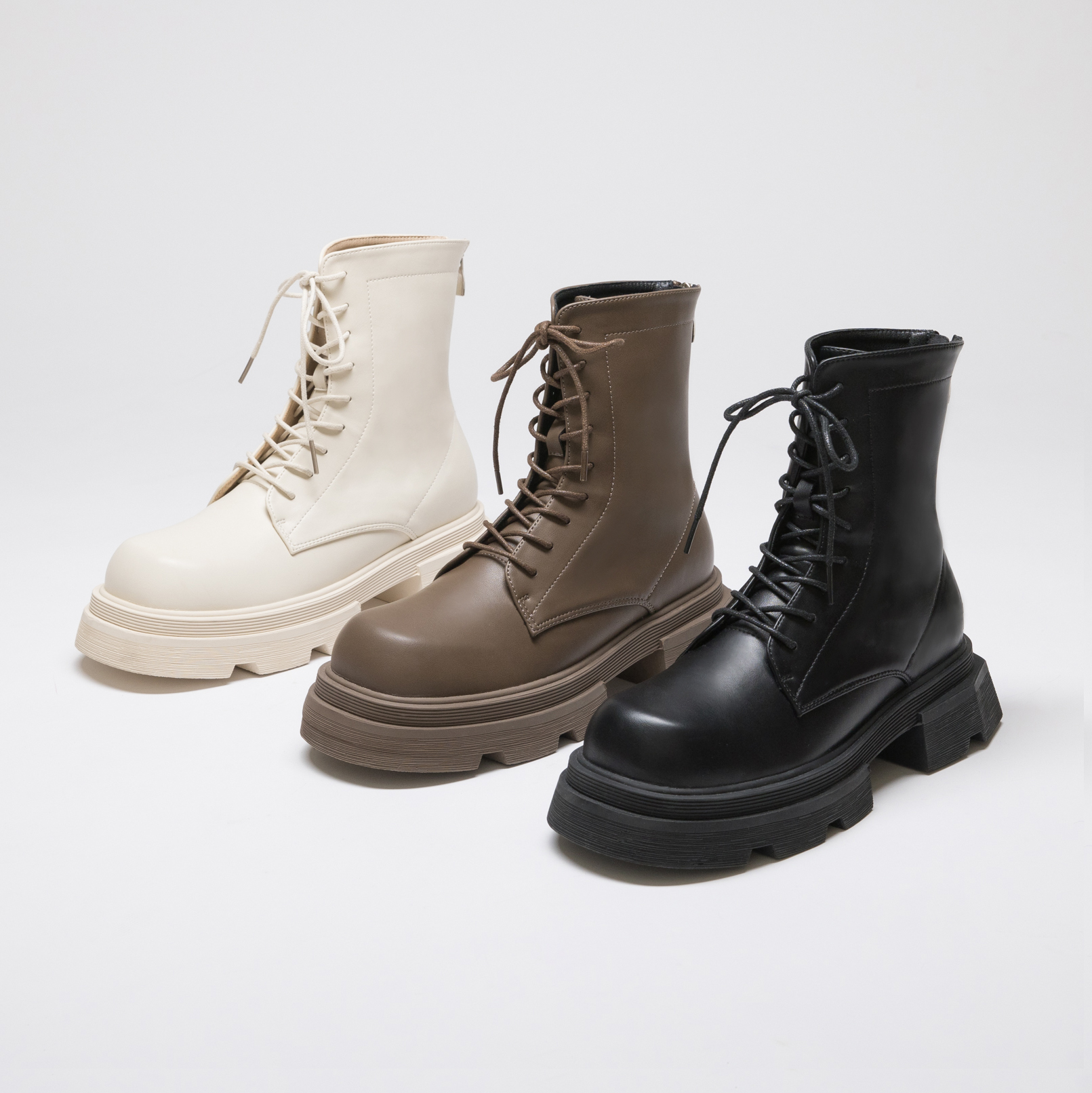 Lace up martin clearance boots