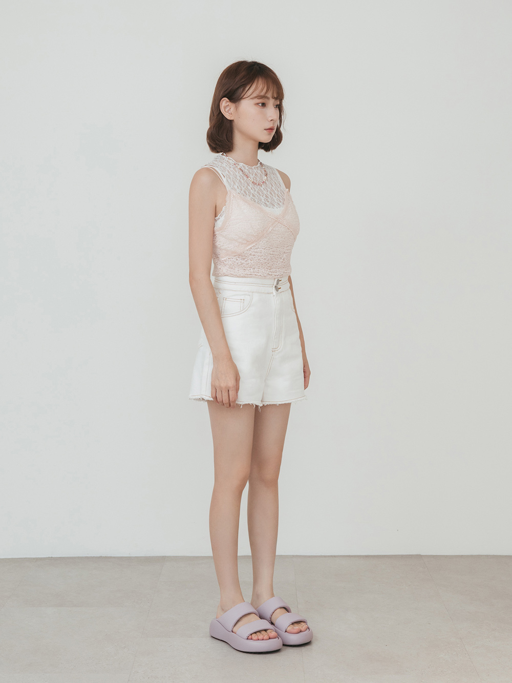 夏日樂活．輕量波浪底啵啵Q軟拖鞋 香芋紫