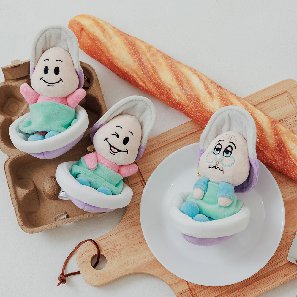 【Disney】牡蠣寶寶吊飾-老奶奶款 薰衣紫