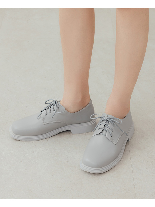 Soft Lace-Up Derby Shoes Glacier Blue