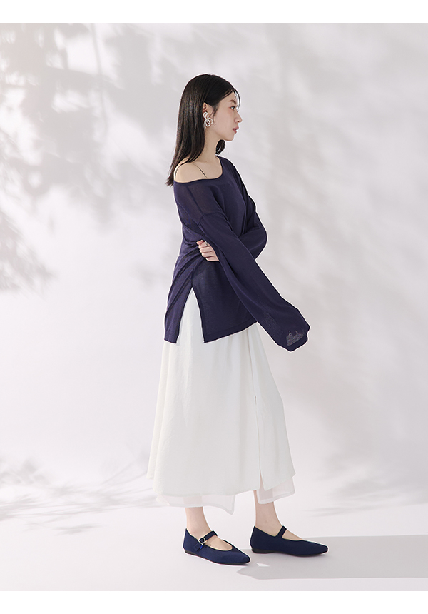 【3D零感雲織鞋】尖頭瑪莉珍鞋 皇家藍