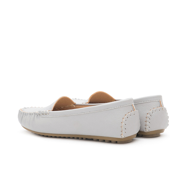 MIT Solid Moccasin Loafers Grey