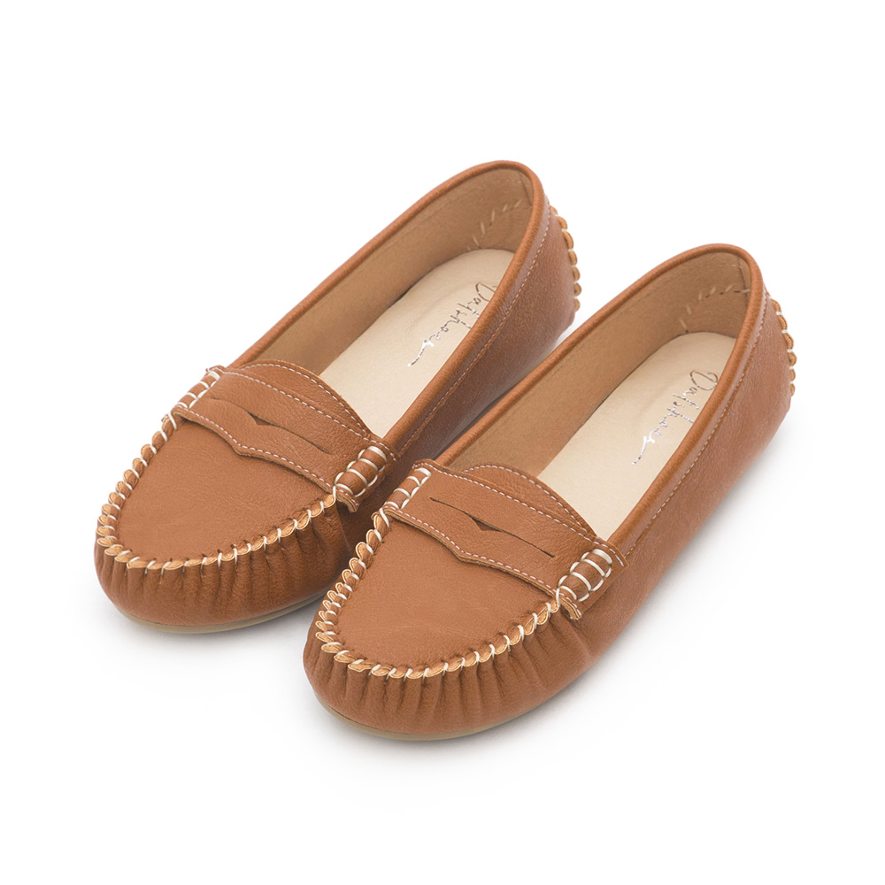 MIT Tassel Moccasin Loafers Brown