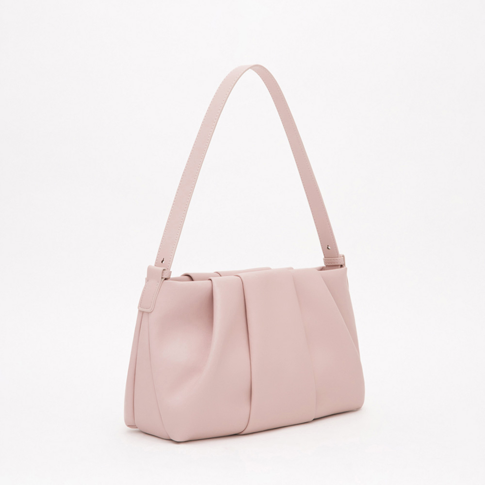 Cloud Ruched Shoulder Bag 粉