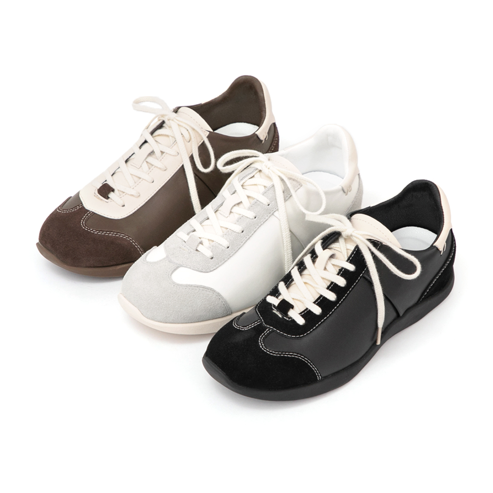 都市漫遊Q感軟墊德訓鞋 米白